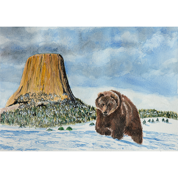 Bears Lodge - Original Watercolor